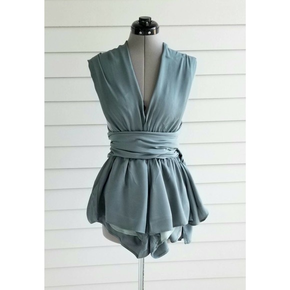 ONE WAY LF STORES "MULTI-LOOKS & STYLE" ONE-PIECE SHORTALLS SHORTS ROMPER $152 M - Picture 5 of 12